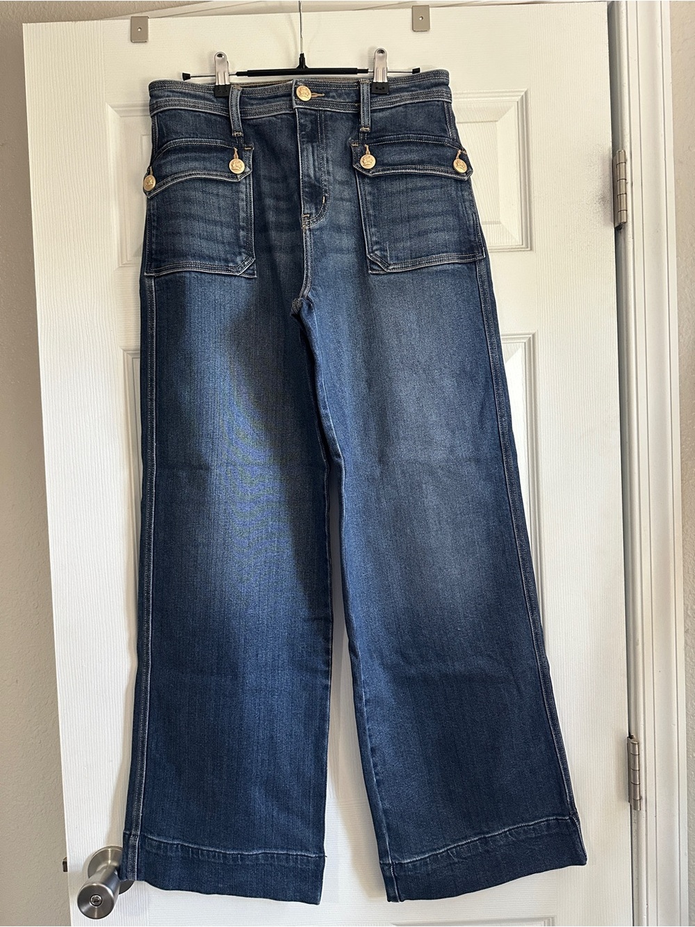 KanCan Sailor Style High-Rise Jeans with Front Pockets